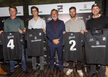 onzalo and Nicolás Pieres showcased their squad, Ellerstina Yellow Rose, for the Triple Crown tournament.