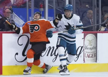 Sharks’ stirring comeback in Philadelphia results in an unlikely point