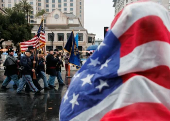 Photos: Despite rain, 106th annual Veterans Day parade marches through downtown San Jose