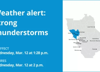 Update: Thunderstorms with pea-sized hail in Northern California Wednesday