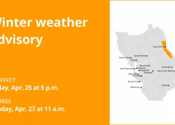 Update: Winter weather advisory issued for the Greater Lake Tahoe Area until Sunday midday – gusts to hit 50 mph