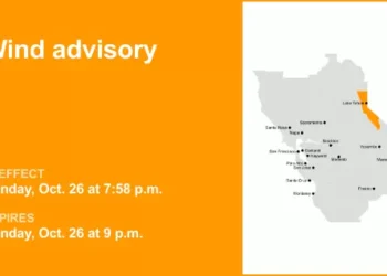 Wind advisory in place for the Greater Lake Tahoe Area Sunday night — winds gusting up to 55 mph