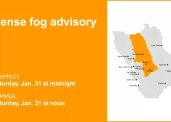 Dense fog advisory in place for Delta for Saturday – visibility as low as 1/4 mile